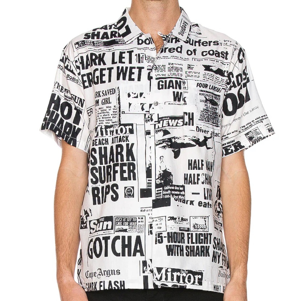 Double Rainbouu "Bad News" Hawaiian Button-Down Shirt